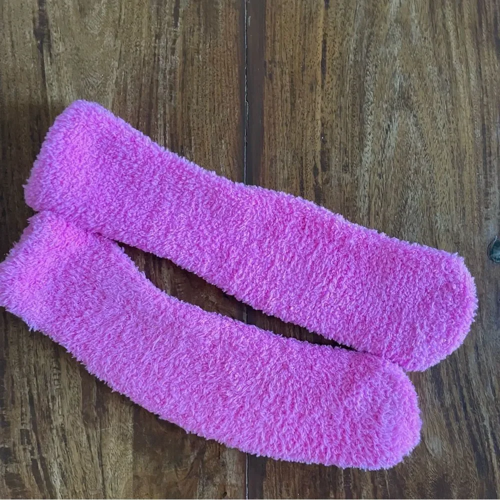 Pink 7 & Fabulous Fuzzy Birthday Socks New WOT